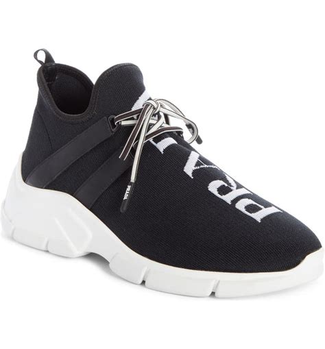 prada sock shoe|prada black sneakers ladies.